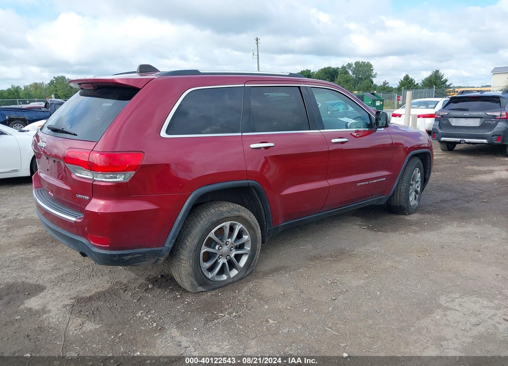 2015 JEEP GRAND CHEROKEE LIMITED VIN: 1C4RJFBG0FC212227
