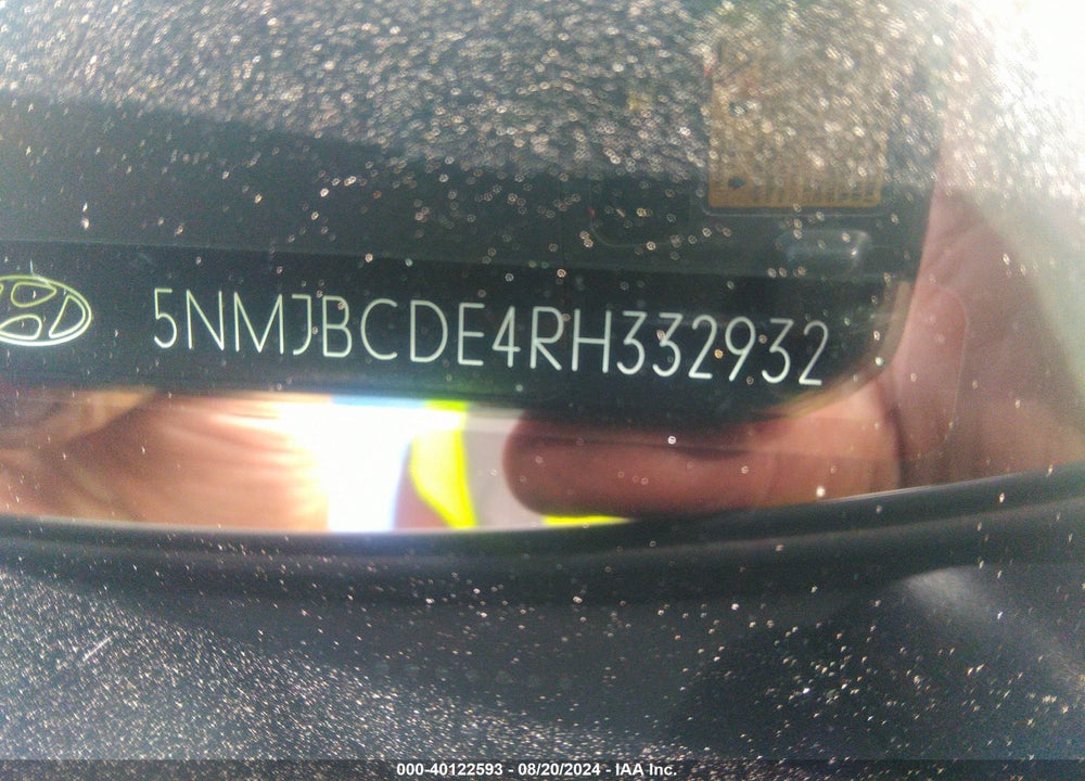 2024 HYUNDAI TUCSON SEL VIN: 5NMJBCDE4RH332932