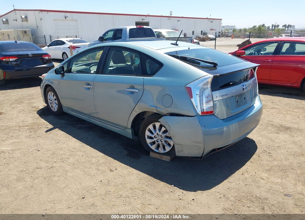 2012 TOYOTA PRIUS PLUG-IN ADVANCED VIN: JTDKN3DP3C3027005