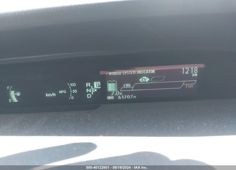 2012 TOYOTA PRIUS PLUG-IN ADVANCED VIN: JTDKN3DP3C3027005