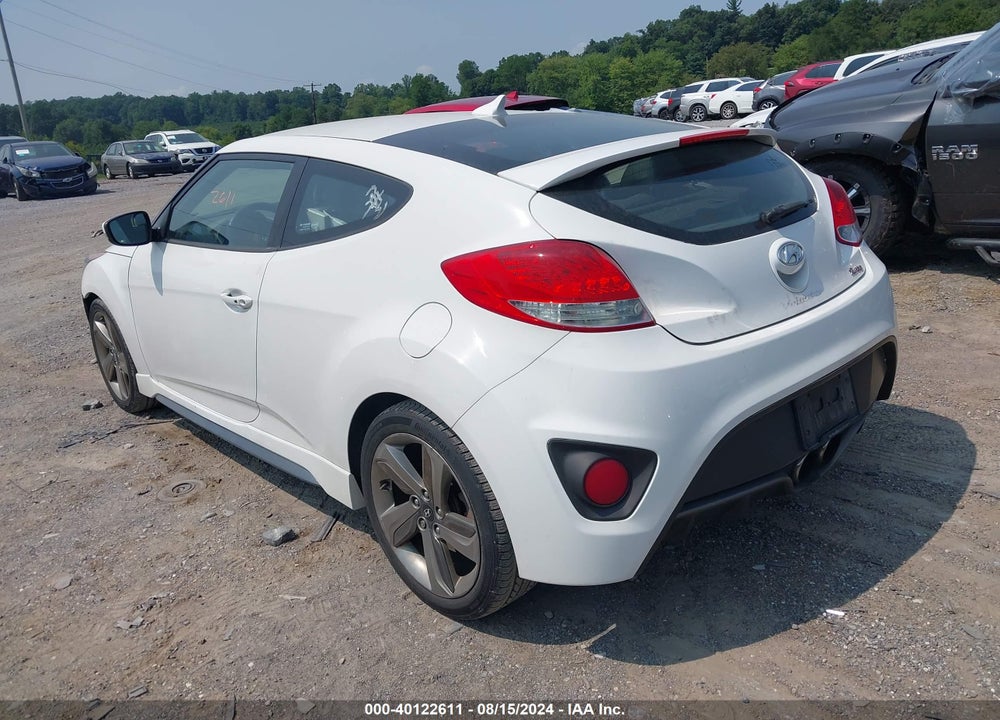 2013 HYUNDAI VELOSTER TURBO W/BLUE VIN: KMHTC6AE0DU112938