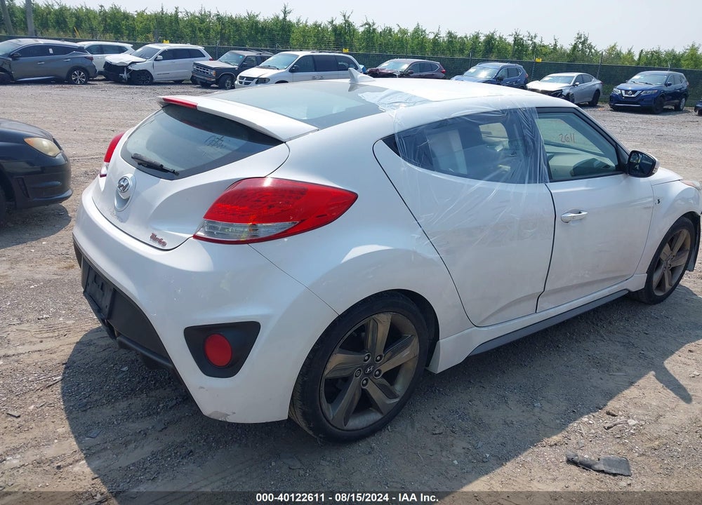 2013 HYUNDAI VELOSTER TURBO W/BLUE VIN: KMHTC6AE0DU112938