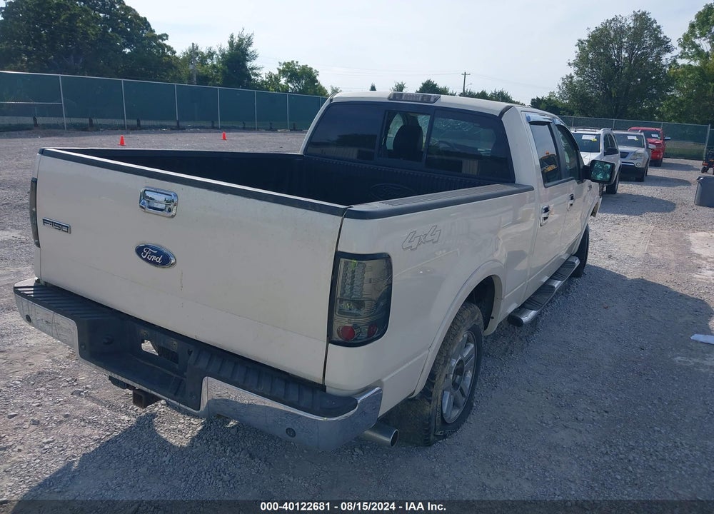 2008 FORD F-150 60TH ANNIVERSARY/FX4/KING RANCH/LARIAT/XLT VIN: 1FTPW14V98FC34509