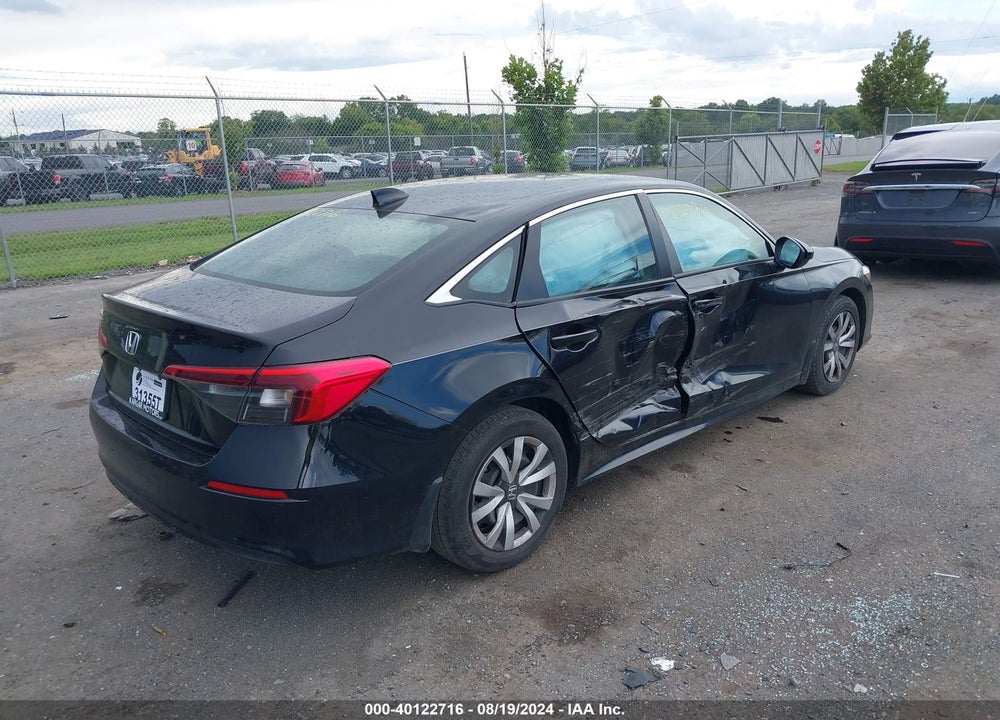 2022 HONDA CIVIC LX VIN: 2HGFE2F24NH544649
