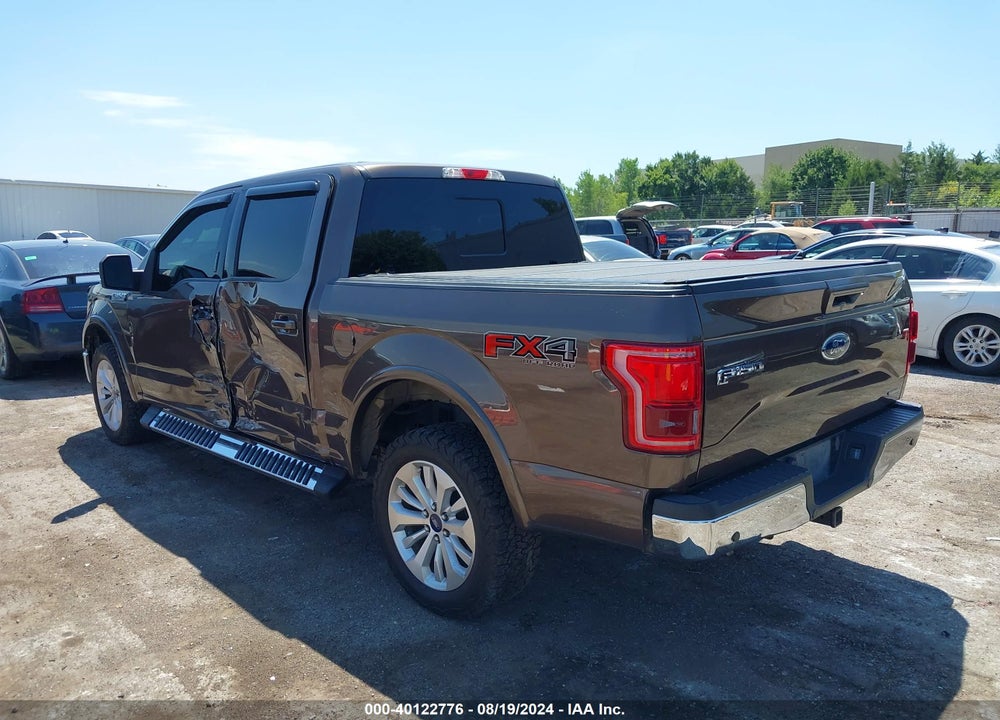 2015 FORD F-150 LARIAT VIN: 1FTEW1EF0FKD27552