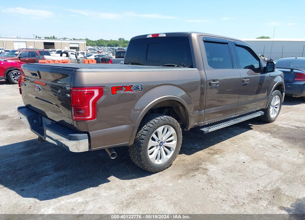 2015 FORD F-150 LARIAT VIN: 1FTEW1EF0FKD27552