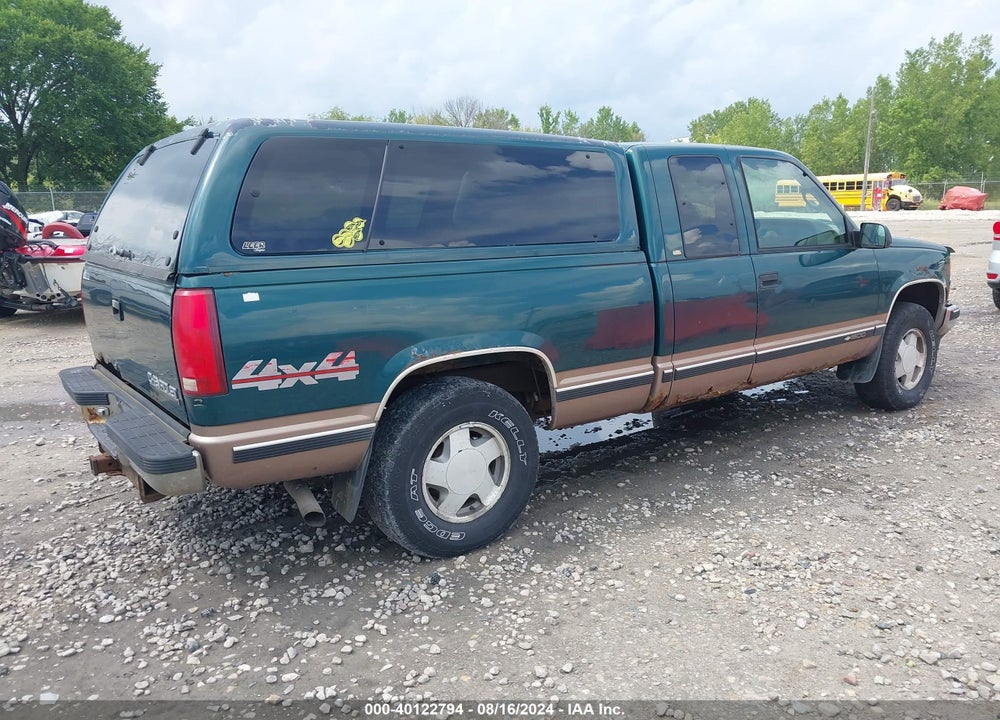 1998 CHEVROLET K1500 FLEETSIDE VIN: 2GCEK19R0W1128436