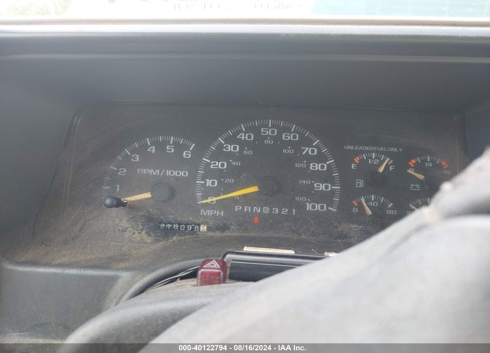 1998 CHEVROLET K1500 FLEETSIDE VIN: 2GCEK19R0W1128436
