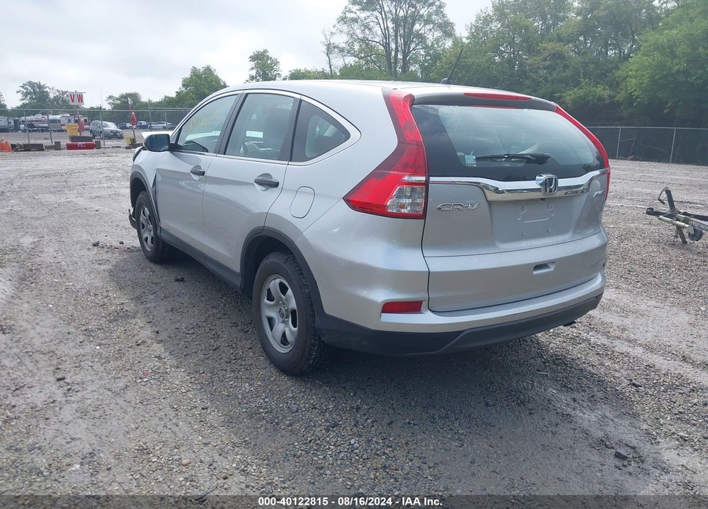 2015 HONDA CR-V LX VIN: 5J6RM4H3XFL082547