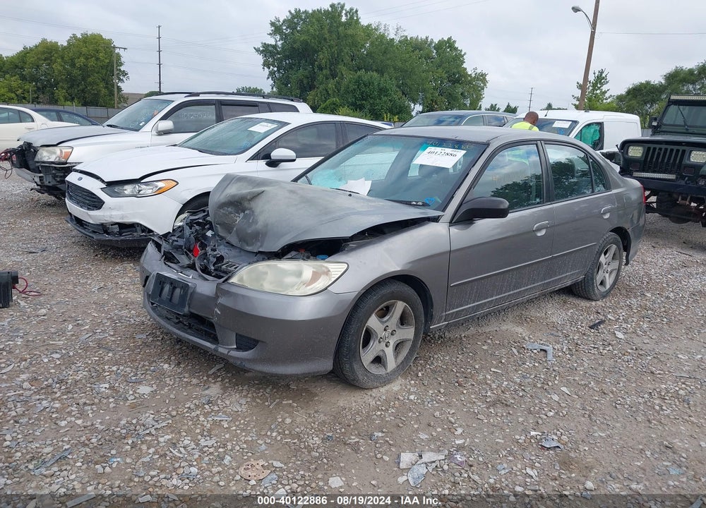 2004 HONDA CIVIC LX VIN: 1HGES16524L021091