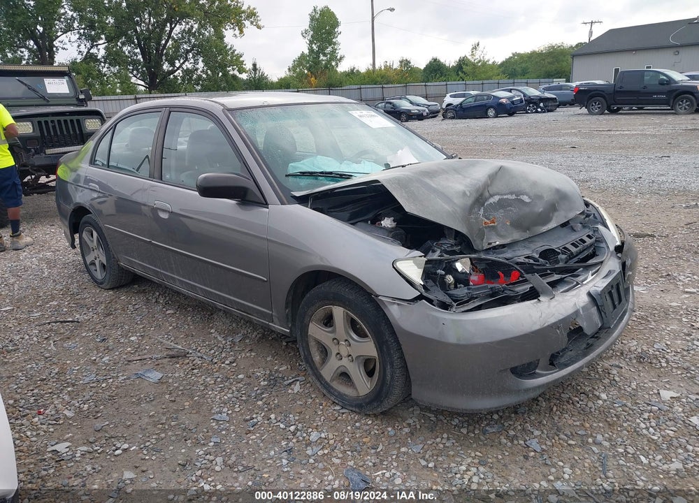 2004 HONDA CIVIC LX VIN: 1HGES16524L021091