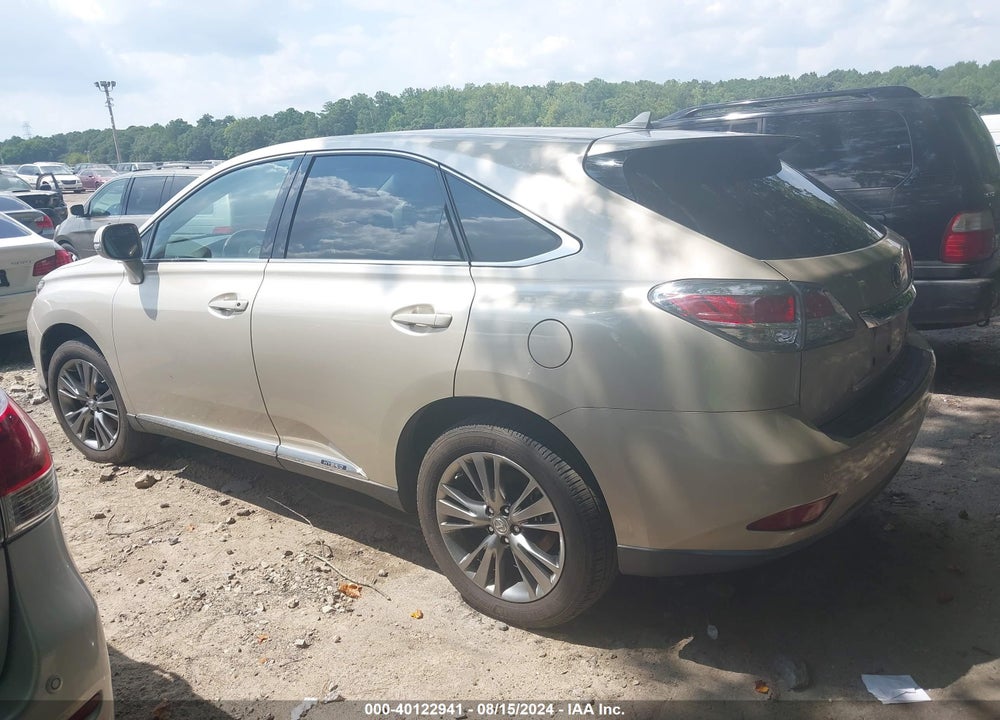 2013 LEXUS RX 450H VIN: JTJZB1BA7D2409732