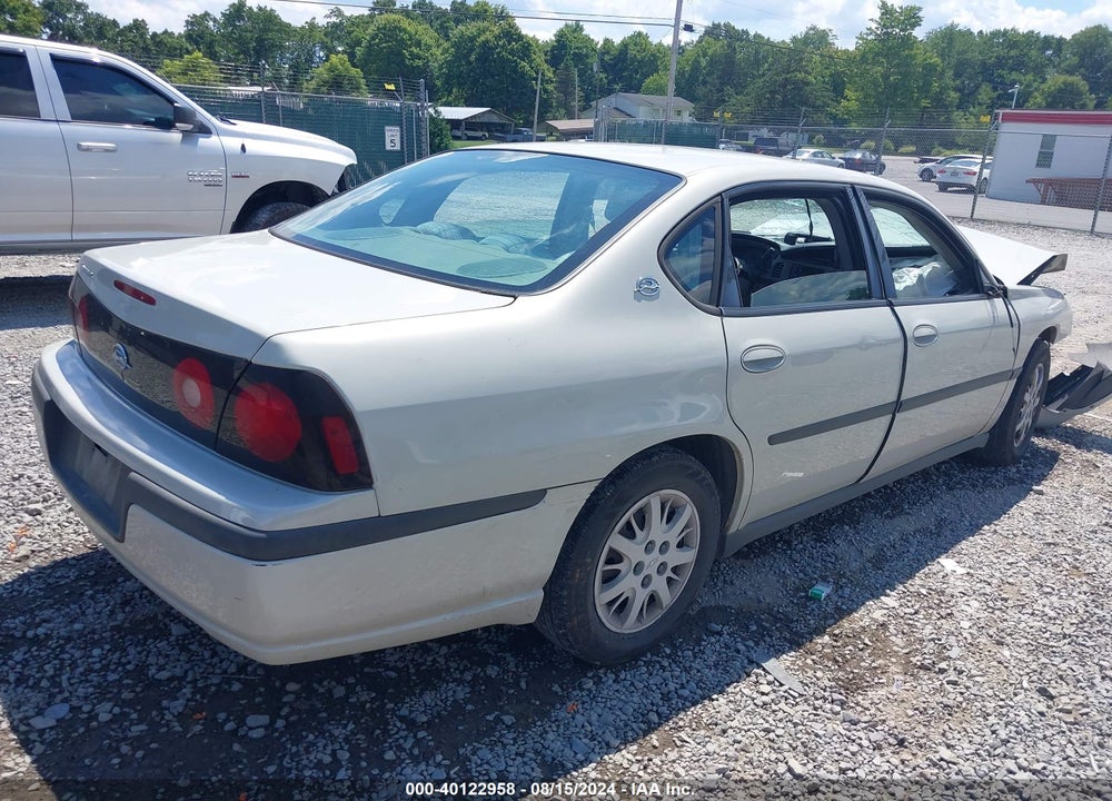 2004 CHEVROLET IMPALA VIN: 2G1WF52E349402811