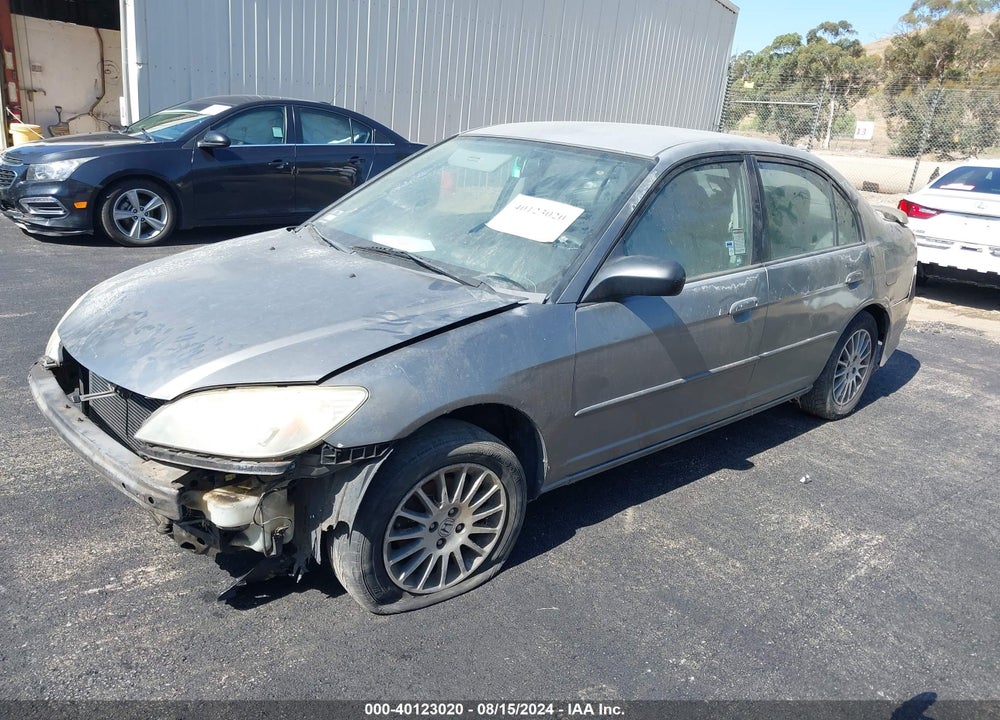 2005 HONDA CIVIC LX VIN: 2HGES16535H606115