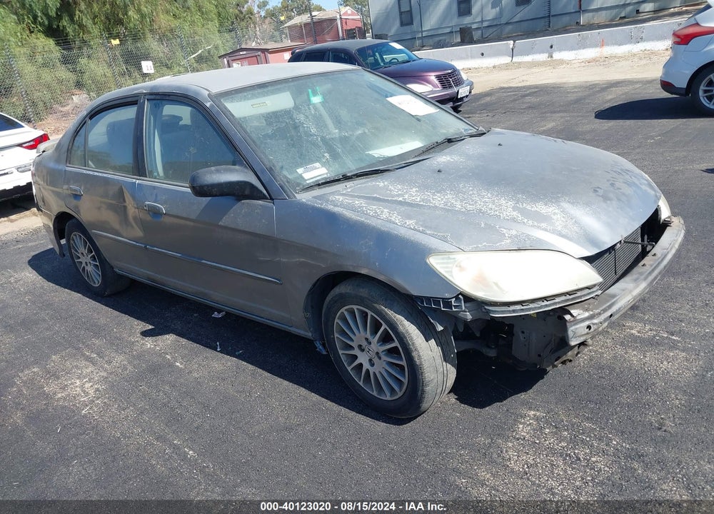 2005 HONDA CIVIC LX VIN: 2HGES16535H606115