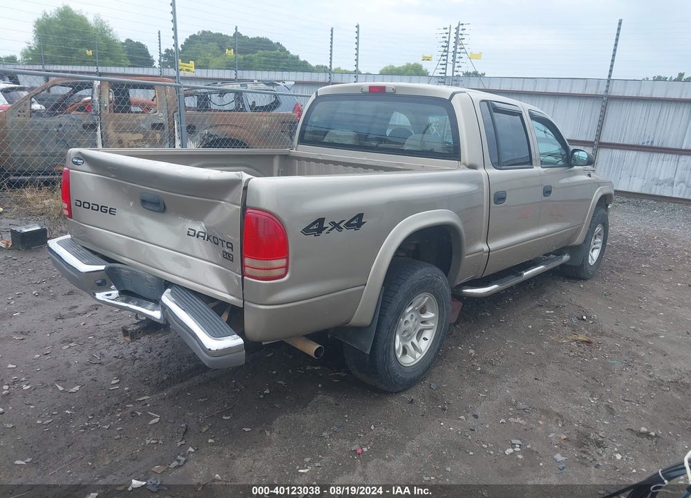2004 DODGE DAKOTA SLT VIN: 1D7HG48N64S701731