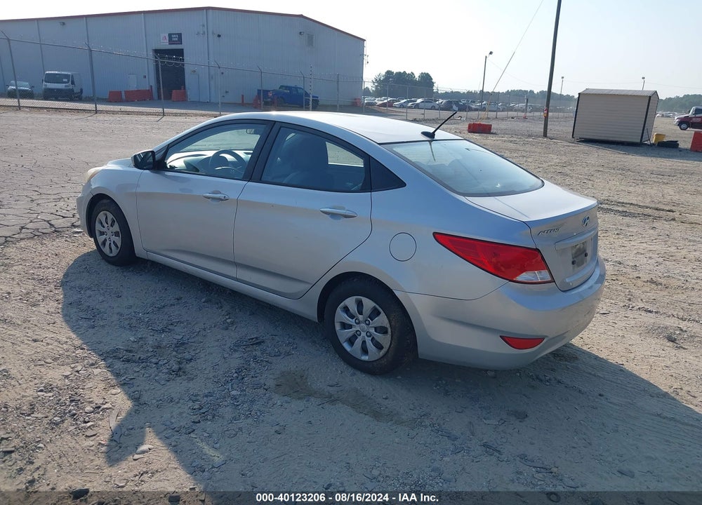 2016 HYUNDAI ACCENT VIN: KMHCT4AE9GU106886