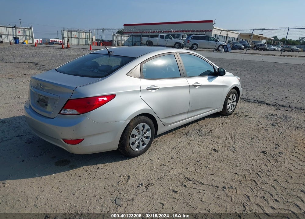 2016 HYUNDAI ACCENT VIN: KMHCT4AE9GU106886