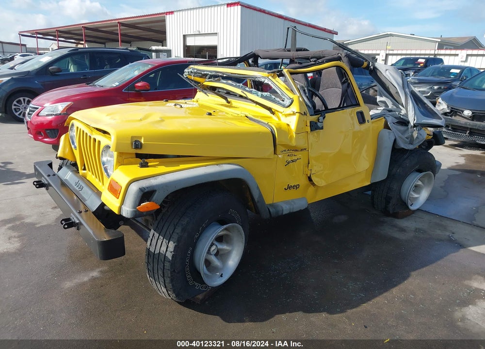 2001 JEEP WRANGLER SPORT VIN: 1J4FA49SX1P356199