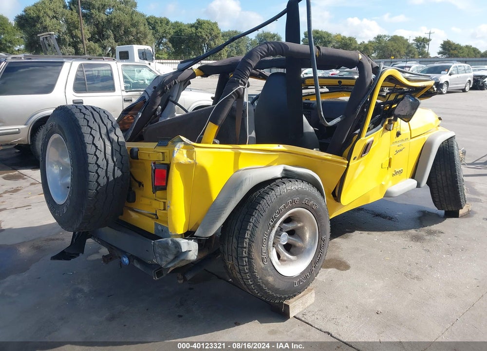 2001 JEEP WRANGLER SPORT VIN: 1J4FA49SX1P356199