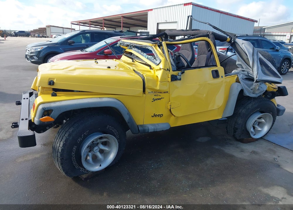2001 JEEP WRANGLER SPORT VIN: 1J4FA49SX1P356199