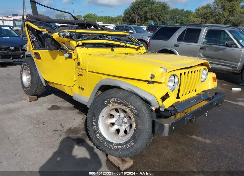 2001 JEEP WRANGLER SPORT VIN: 1J4FA49SX1P356199