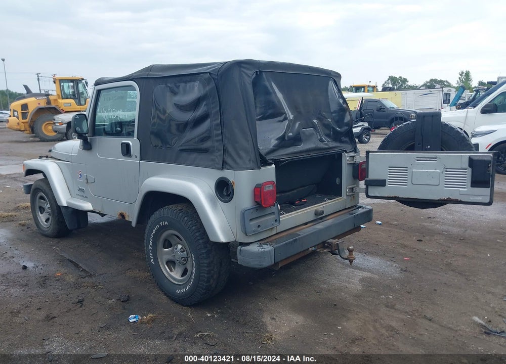 2003 JEEP WRANGLER X VIN: 1J4FA39S63P363597