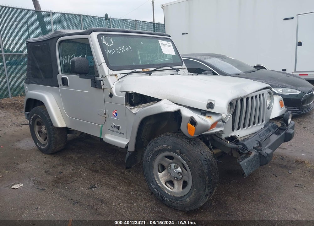 2003 JEEP WRANGLER X VIN: 1J4FA39S63P363597