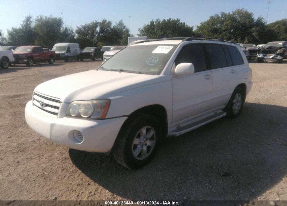 2002 TOYOTA HIGHLANDER V6 VIN: JTEGF21A520067367