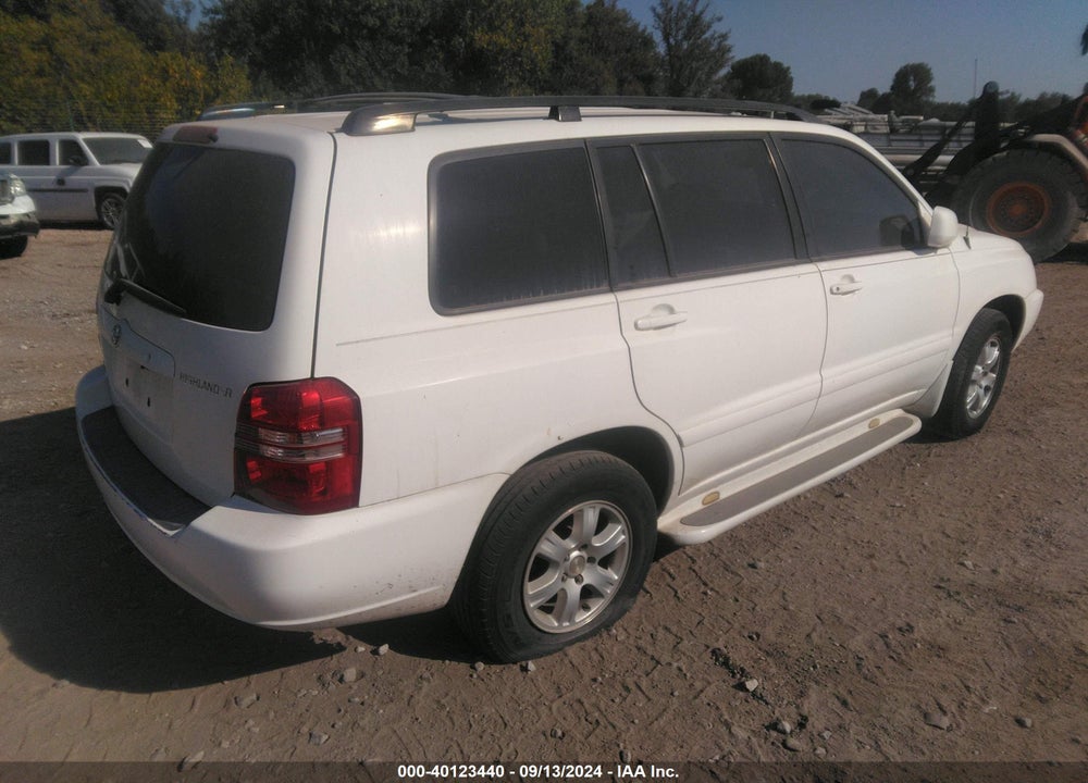 2002 TOYOTA HIGHLANDER V6 VIN: JTEGF21A520067367