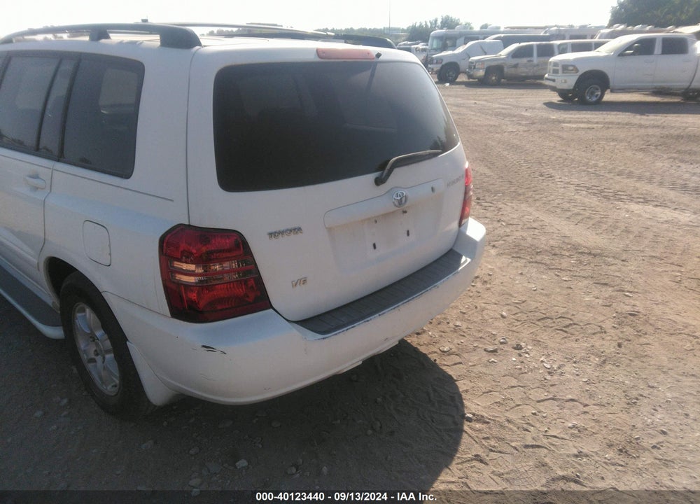 2002 TOYOTA HIGHLANDER V6 VIN: JTEGF21A520067367