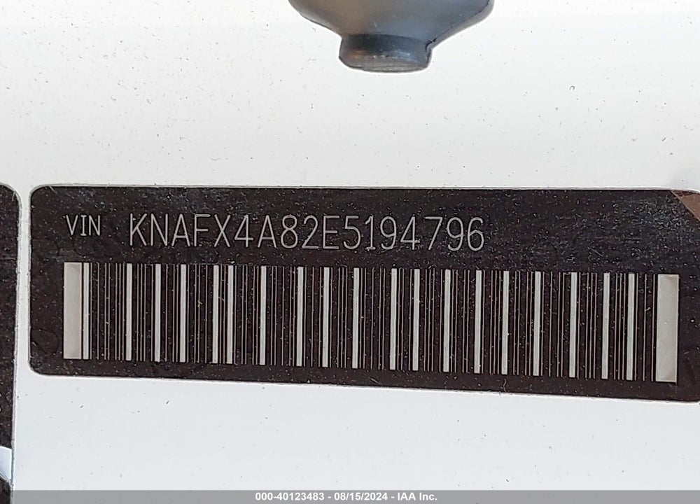 2014 KIA FORTE EX VIN: KNAFX4A82E5194796