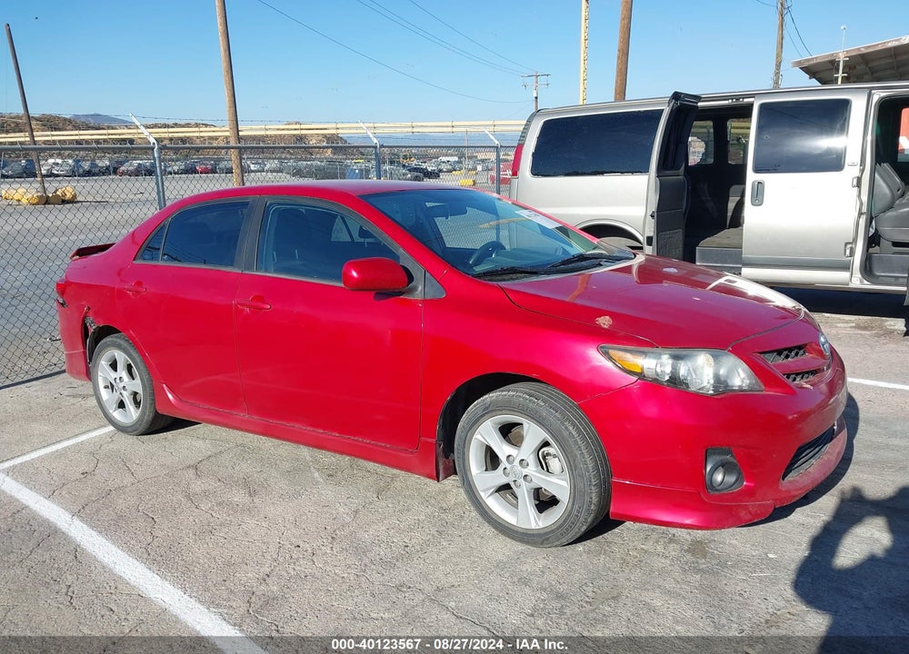 2013 TOYOTA COROLLA S VIN: 2T1BU4EE8DC957805