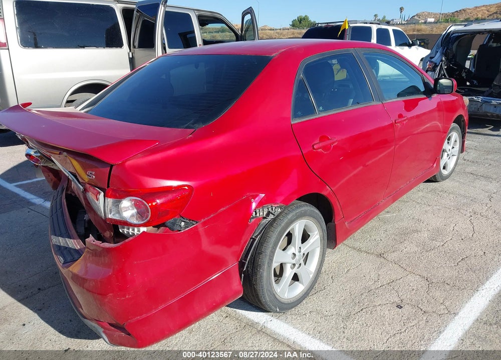 2013 TOYOTA COROLLA S VIN: 2T1BU4EE8DC957805