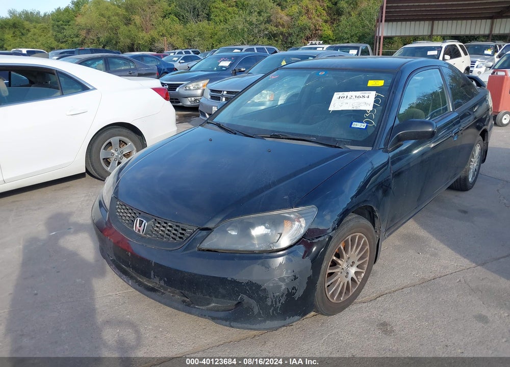 2005 HONDA CIVIC LX VIN: 1HGEM22505L035739