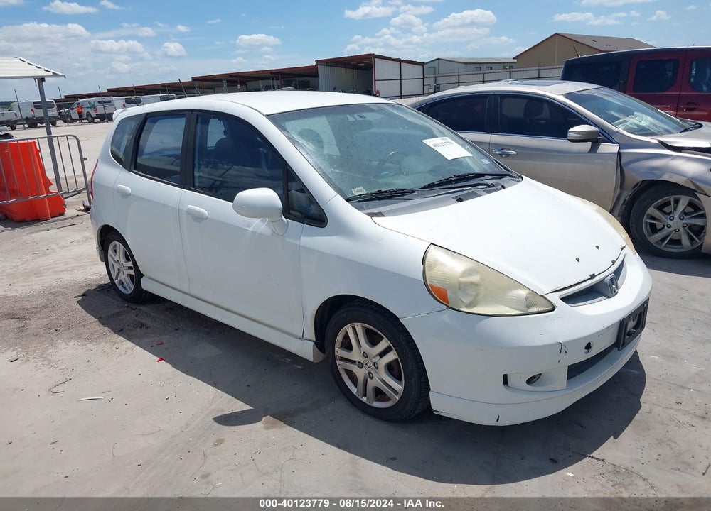 2007 HONDA FIT SPORT VIN: JHMGD38637S020706