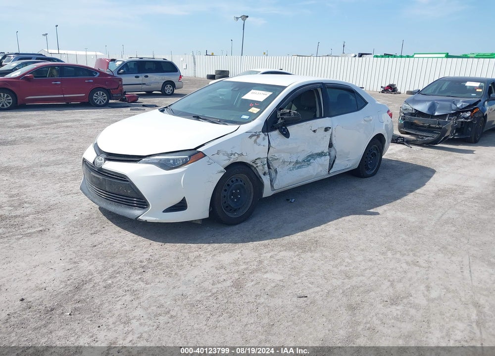 2019 TOYOTA COROLLA LE VIN: 5YFBURHE7KP885369