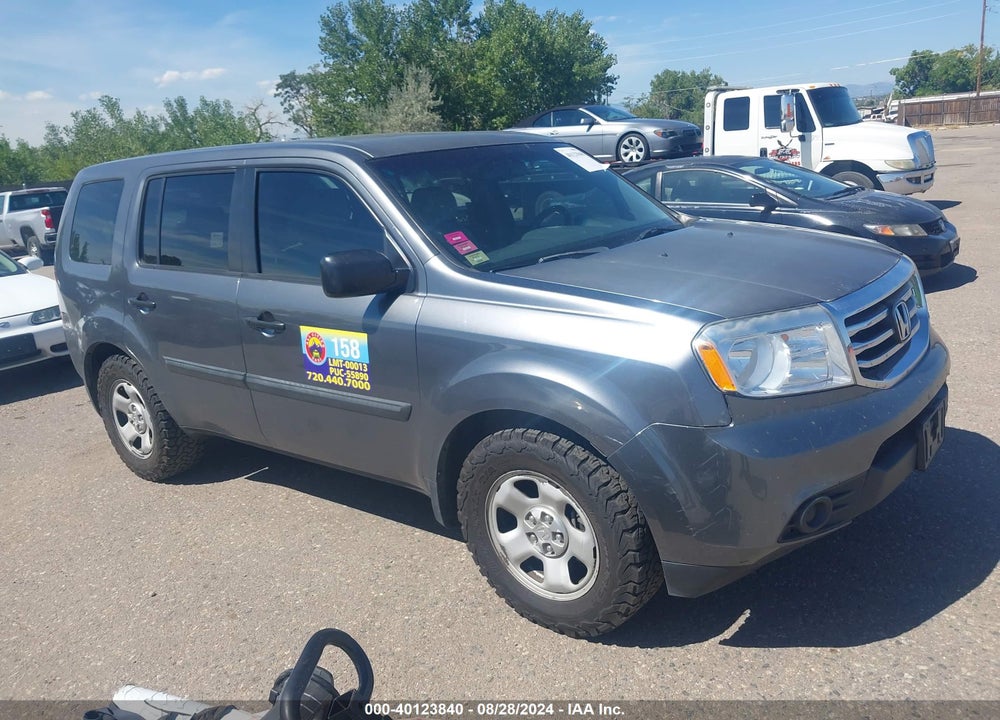 2012 HONDA PILOT LX VIN: 5FNYF4H2XCB026254