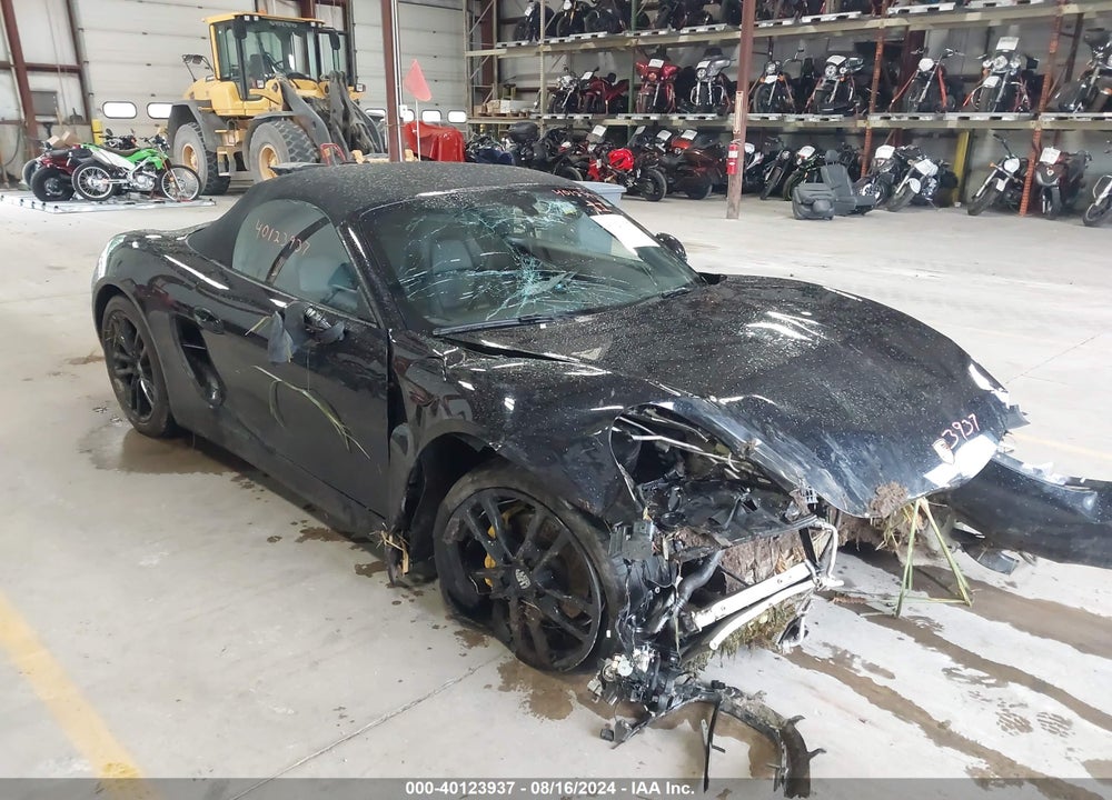 2016 PORSCHE BOXSTER BLACK EDITION VIN: WP0CA2A87GS120418