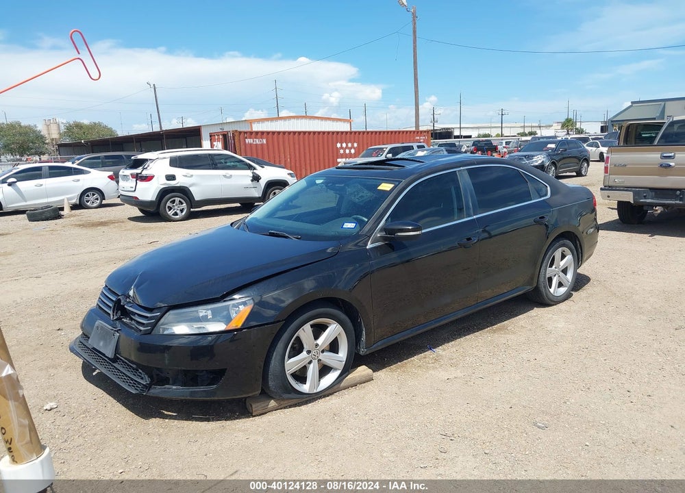2013 VOLKSWAGEN PASSAT 2.5L SE VIN: 1VWBH7A34DC122168