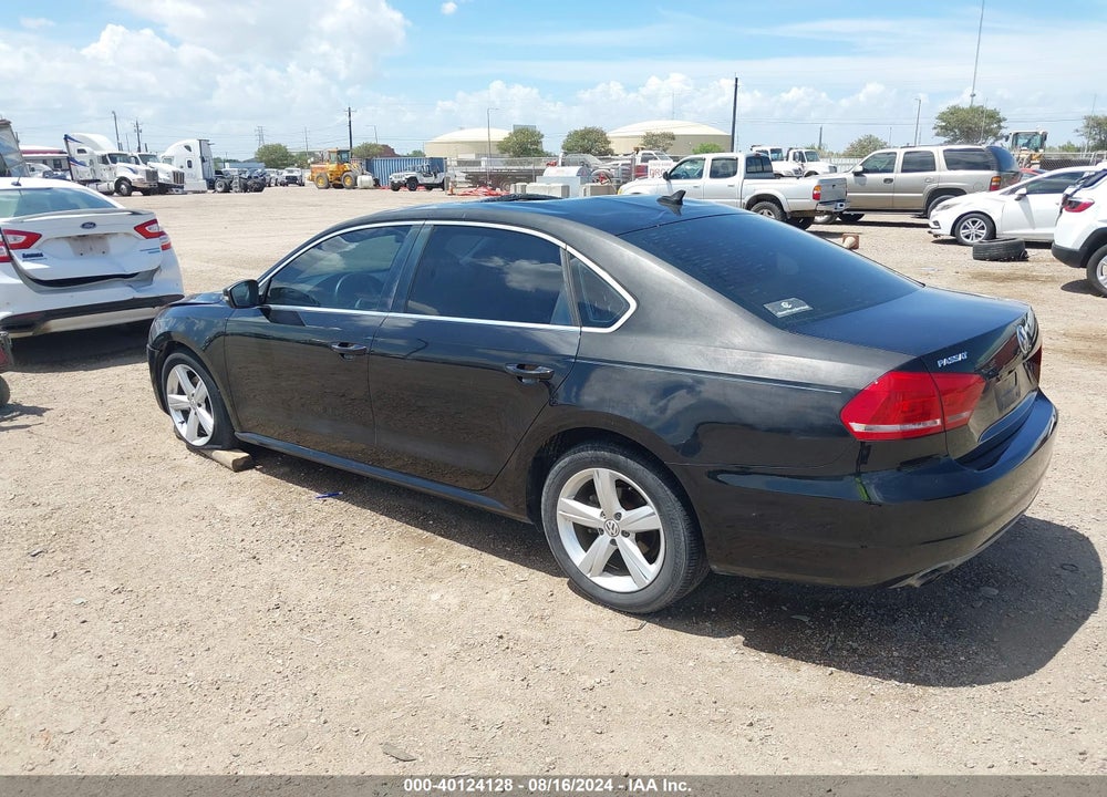 2013 VOLKSWAGEN PASSAT 2.5L SE VIN: 1VWBH7A34DC122168