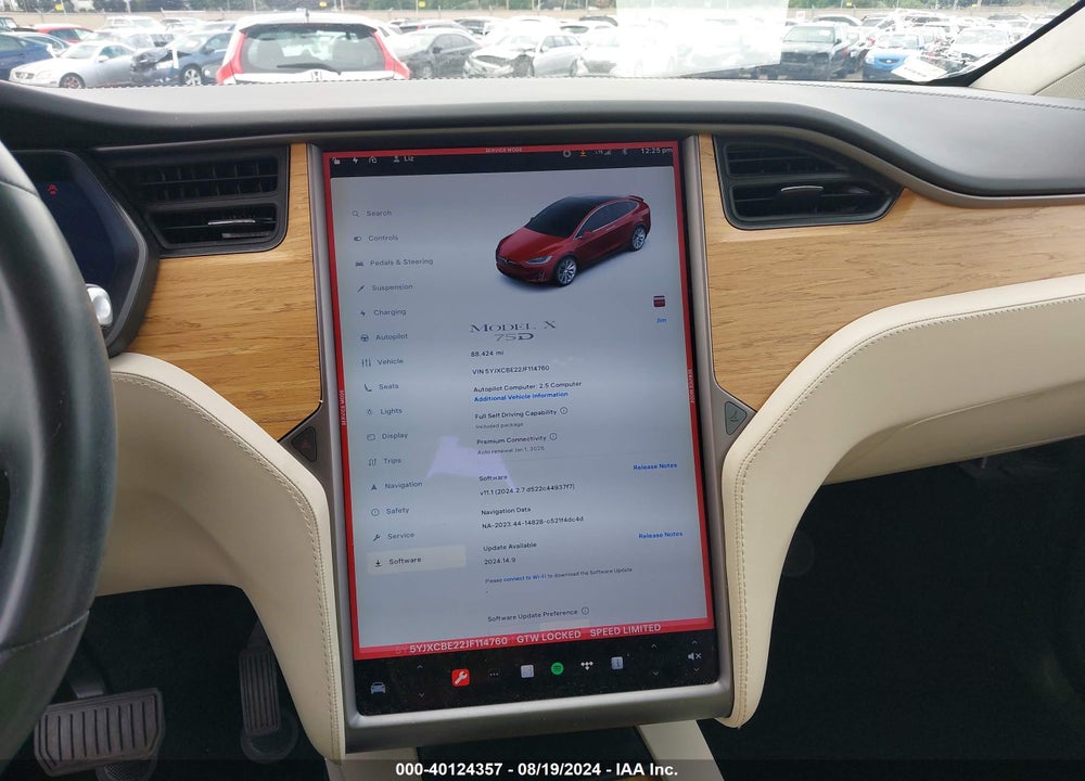 2018 TESLA MODEL X 100D/75D/P100D VIN: 5YJXCBE22JF114760
