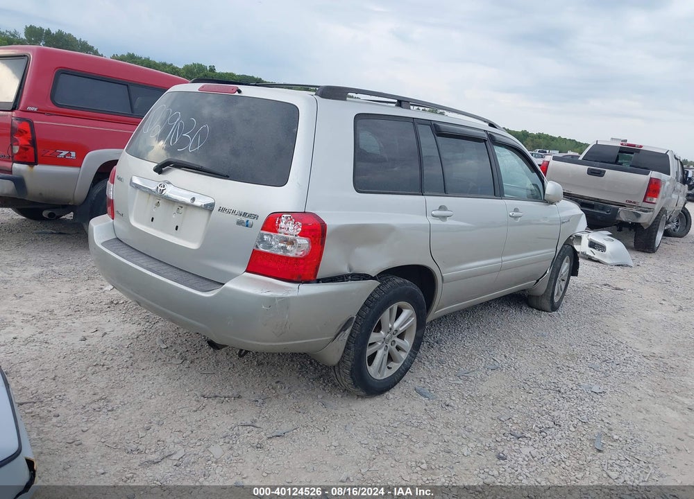2006 TOYOTA HIGHLANDER HYBRID V6 VIN: JTEEW21A460029030