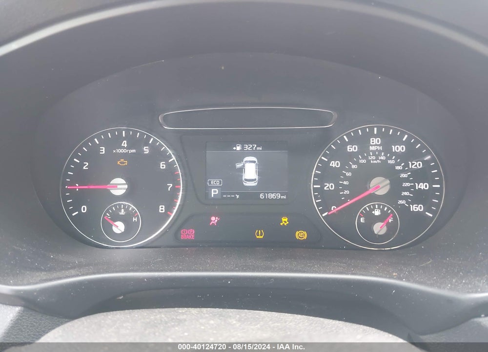 2019 KIA SORENTO 2.4L L VIN: 5XYPG4A34KG516823