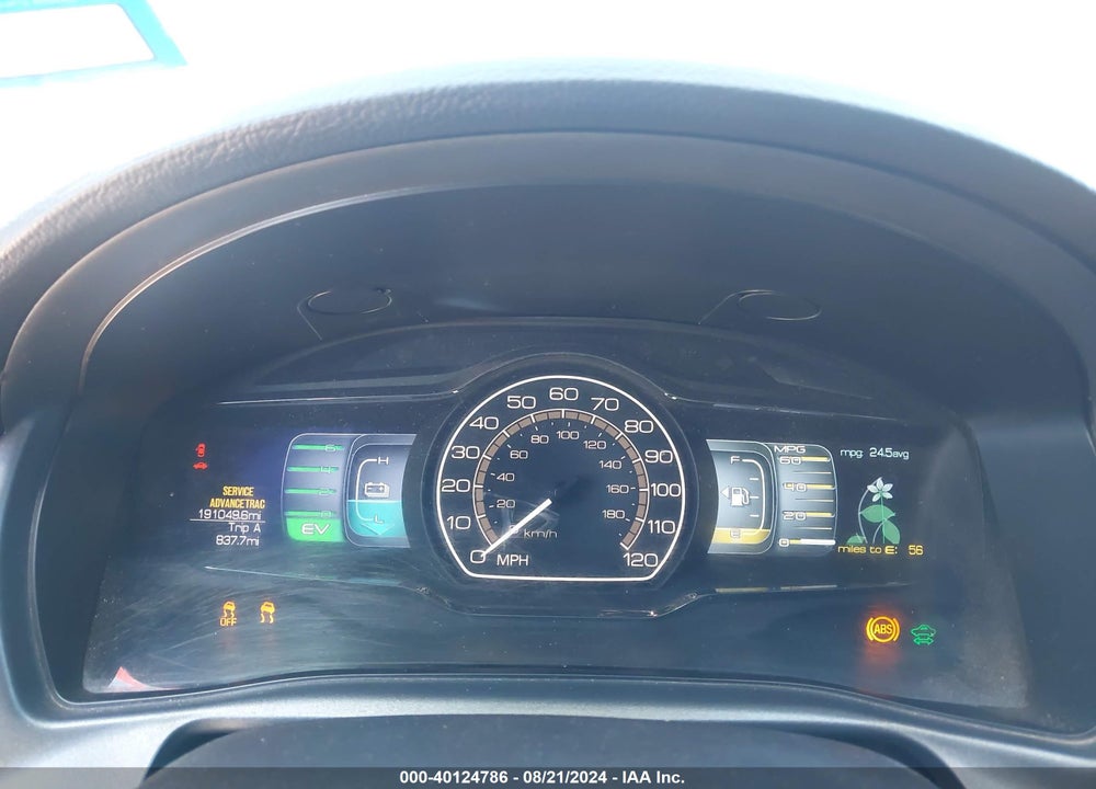 2012 LINCOLN MKZ HYBRID VIN: 3LNDL2L35CR831696