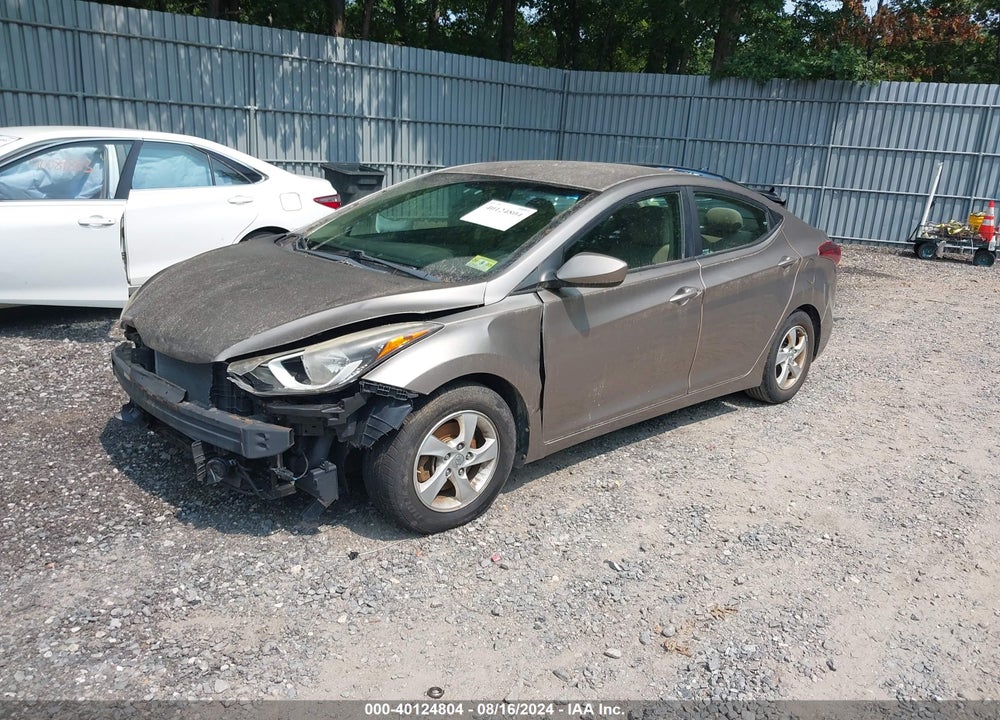 2014 HYUNDAI ELANTRA SE VIN: 5NPDH4AE0EH538333