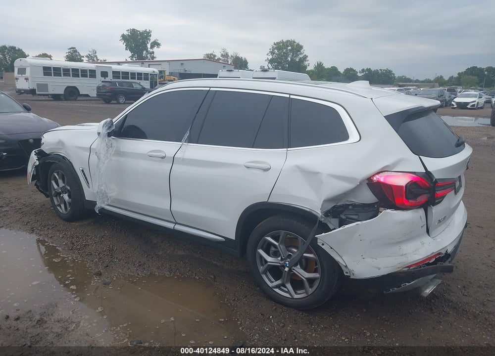 2022 BMW X3 XDRIVE30I VIN: 5UX53DP08N9J72353