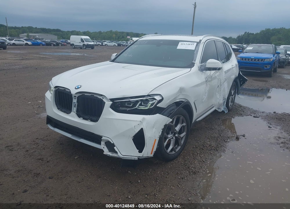 2022 BMW X3 XDRIVE30I VIN: 5UX53DP08N9J72353