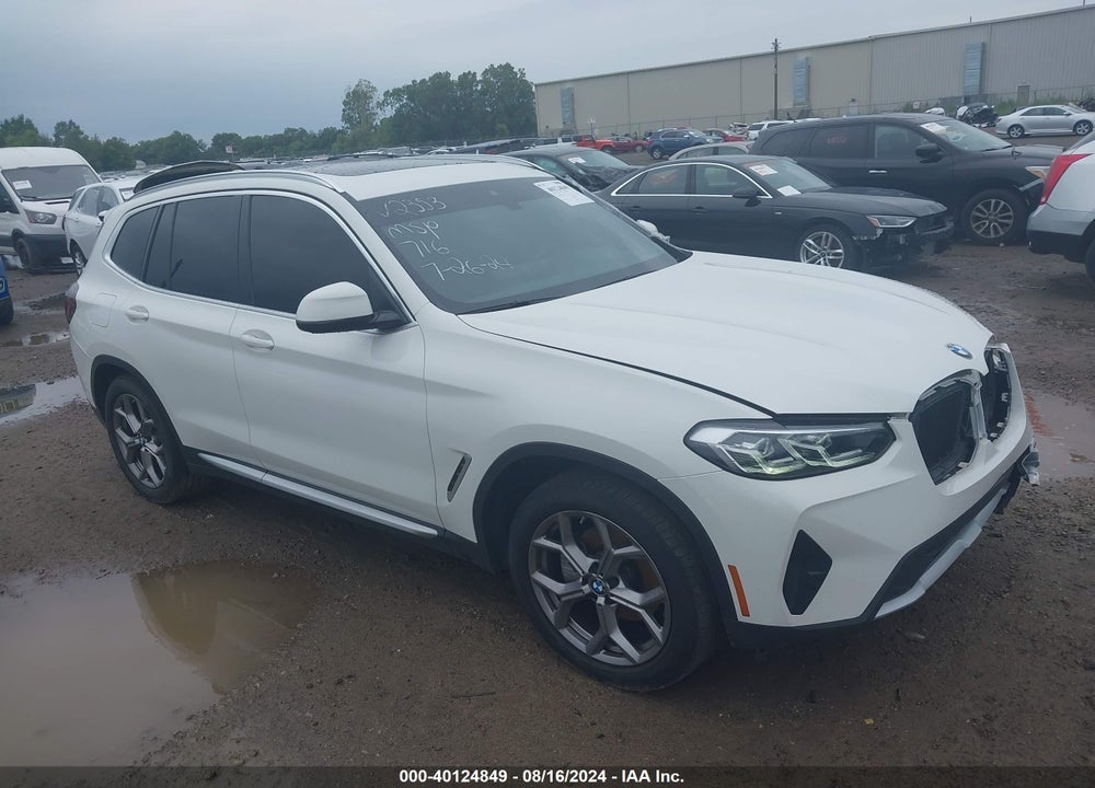 2022 BMW X3 XDRIVE30I VIN: 5UX53DP08N9J72353