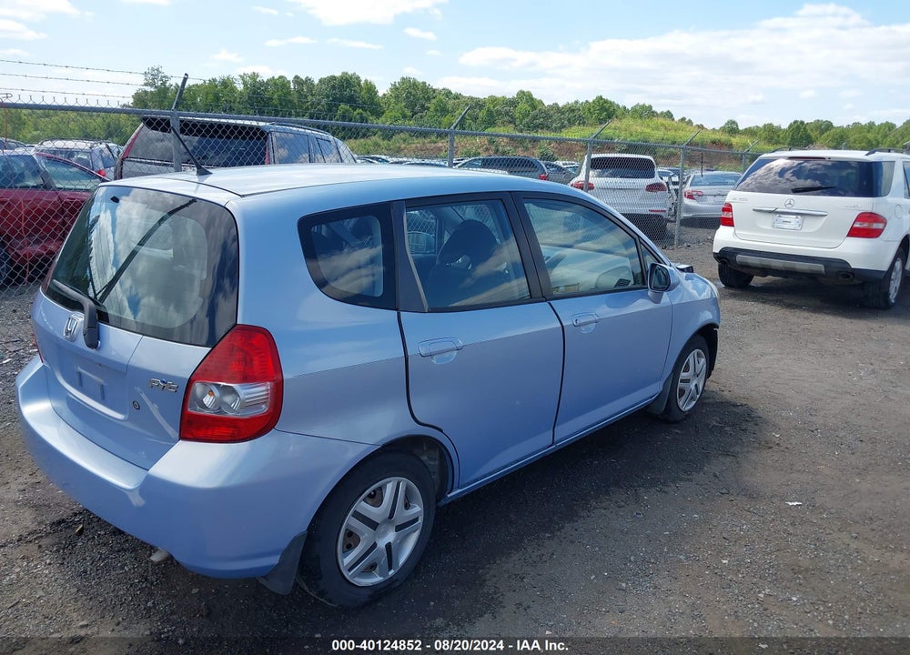 2008 HONDA FIT VIN: JHMGD38458S060544